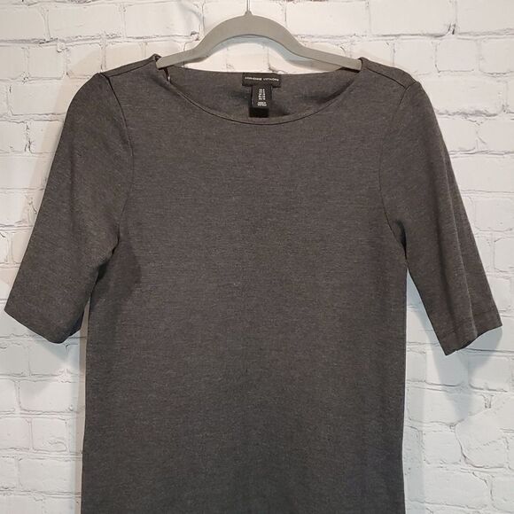 Adrienne Vittadini gray sheath dress with pockets size 6 - Picture 2 of 9